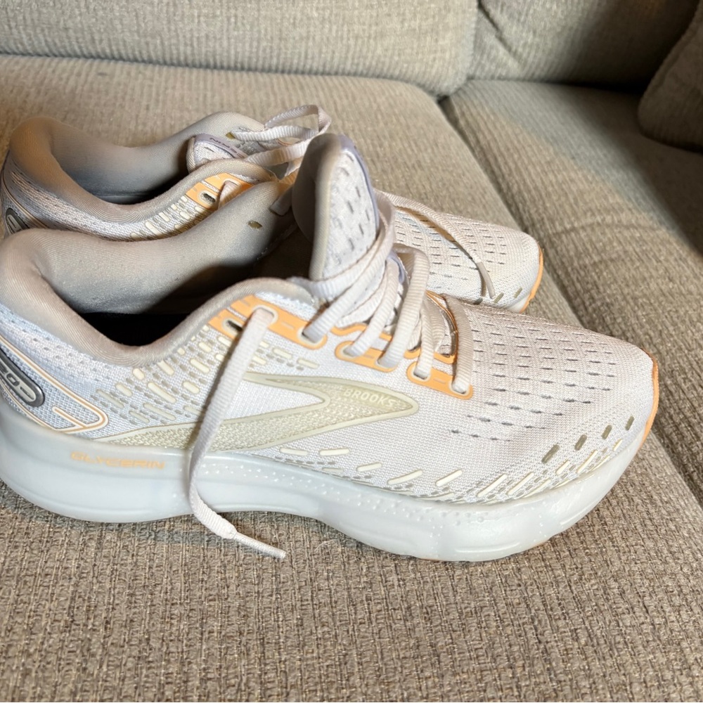 Brooks Women's Athletic Shoes - White and Orange